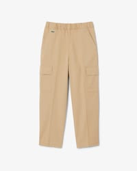 Leichte Cargo-Hose aus Baumwollgabardine