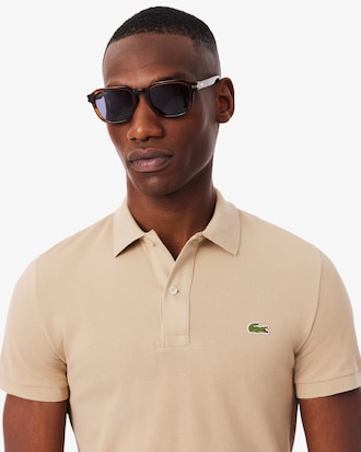 Slim Fit-Polohemd L.12.12 aus Piqu&eacute;