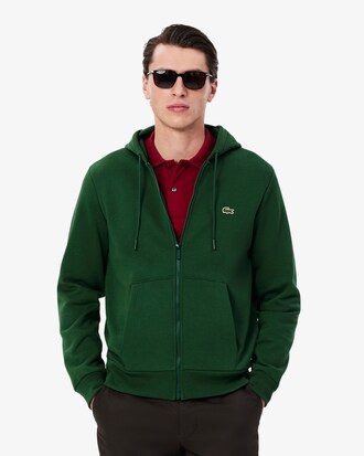 Hoodie aus Fleece mit Reißverschluss
