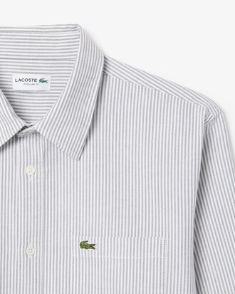Regular Fit-Hemd aus gestreifter Baumwoll-Oxford