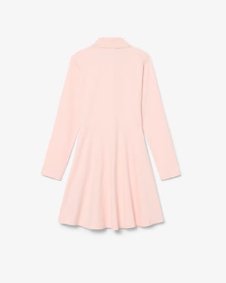 Kleid aus Stretch-Piqu&eacute; mit langen &Auml;rmeln