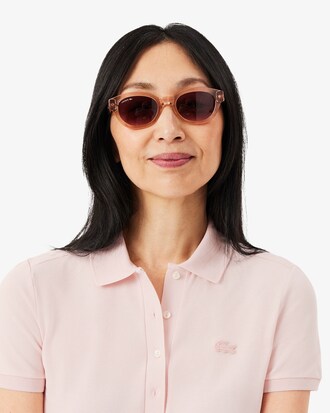 Slim Fit-Polokleid aus dehnbarem Mini Piqu&eacute;