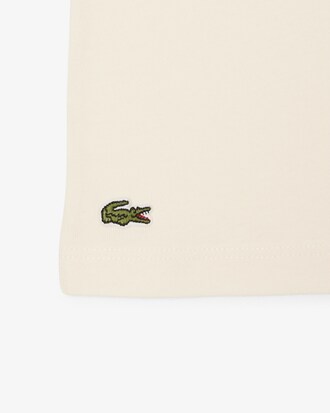 T-Shirt aus Baumwolle mit gesticktem Krokodil
