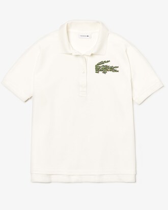 Damen-Poloshirt mit Multi-Croc-Aufn&auml;her