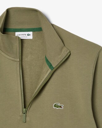 Fleece-Sweatshirt mit Reißverschluss und hohem Kragen