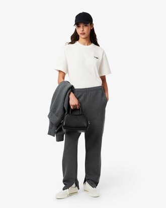 Kurzes, übergroßes T-Shirt aus Baumwolle mit Logo