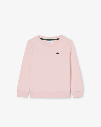 Sweatshirt aus Fleece mit Rundhalsausschnitt