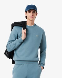Sweatshirt aus Fleece mit Rundhalsausschnitt