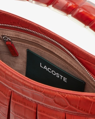Tasche Runway H Lenglen aus Leder mit Krokodileffekt