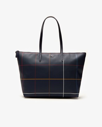 Damen L.12.12 CONCEPT Tote Bag mit Karomuster