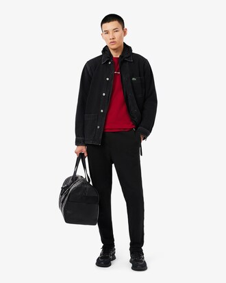 T-Shirt aus Baumwolljersey mit Lacoste-Einfassung