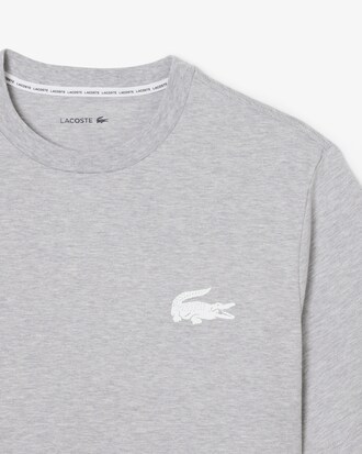 Loungewear-T-Shirt aus Baumwolle mit Krokodil-Druck