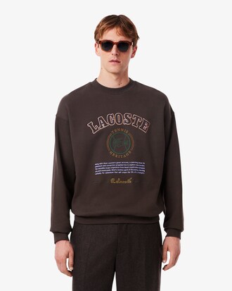 Sweatshirt aus Fleece mit Heritage-Stickerei