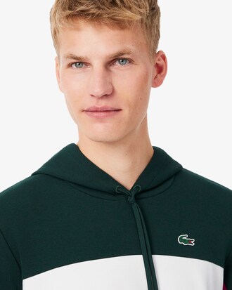 Sportlicher Hoodie mit Rei&szlig;verschluss und Colorblock-Design