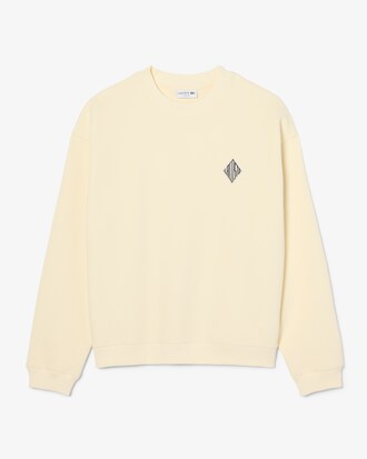 Sweatshirt aus doppelseitigem Piqu&eacute; mit Badge