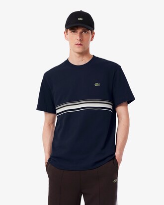T-Shirt mit Streifenband, hergestellt in Frankreich