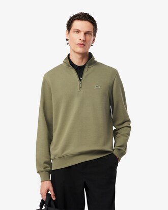 Fleece-Sweatshirt mit Reißverschluss und hohem Kragen