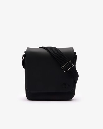 Klassische Herren-Schultertasche mit Klappverschluss