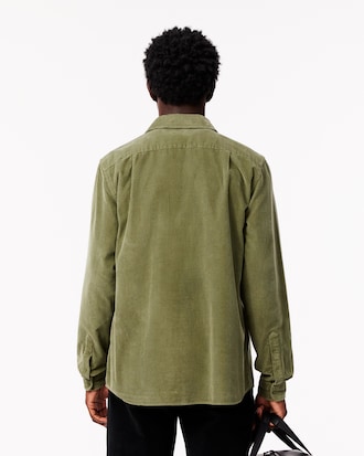 Regular Fit-Hemd aus Velours