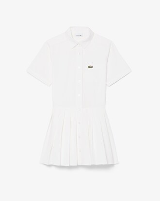 Hemdkleid aus Popeline mit Faltenrock