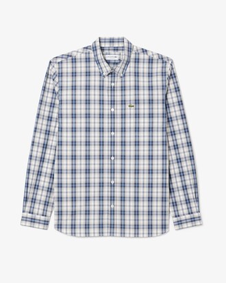 Kariertes Regular Fit-Hemd aus Popeline