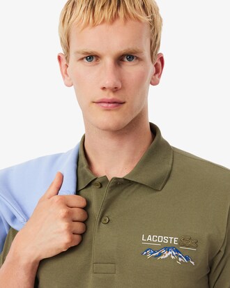 Classic Fit-Polohemd aus Mini-Piqué mit Stickmotiv