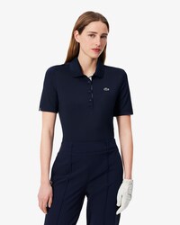 Golf-Polohemd aus Stretchgewebe mit UV-Schutz, Slim Fit