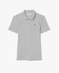 Slim Fit-Polohemd L.12.D aus gerippter Baumwolle
