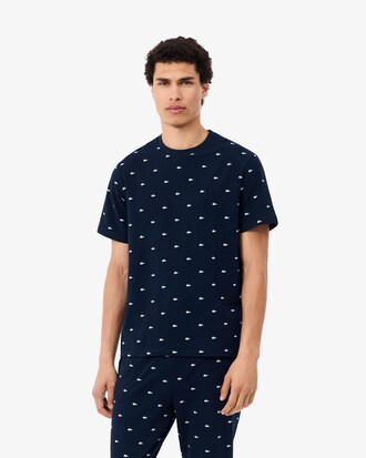 Pyjama-Oberteil mit Krokodil-Print