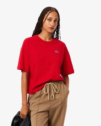 Relaxed Fit-T-Shirt mit Krokodil und Landschaft
