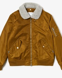 Herren-Bomberjacke mit Sherpa-Kragen