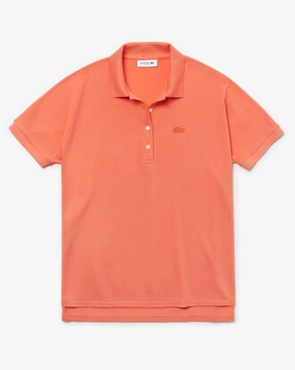 Damen LACOSTE Relax Fit Soft Poloshirt aus Baumwoll-Piqu&eacute; mit Stretch