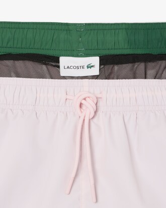 Halblange, einfarbige Badehose