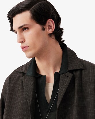 Overshirt Runway aus Wolle mit Print