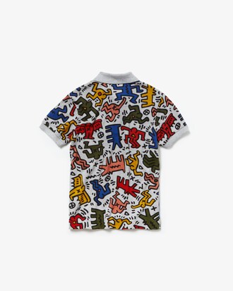Jungen Poloshirt aus Mini-Piqu&eacute; mit Keith Haring Aufdruck