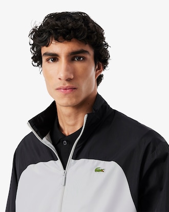 Wasserabweisende Trainingsjacke mit Colorblock-Design