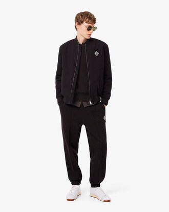Pullover mit Perlrippstrick und Badge-Akzent