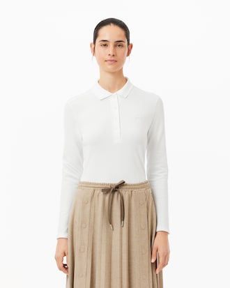 Slim Fit-Polohemd L.12.D aus dehnbarem Mini Piqué