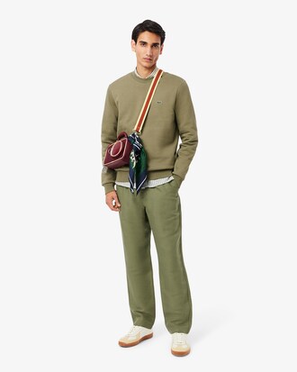 Sweatshirt aus Fleece mit Rundhalsausschnitt