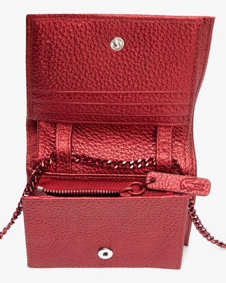 Damen-Brieftasche CROCO CREW aus Metallic-Leder