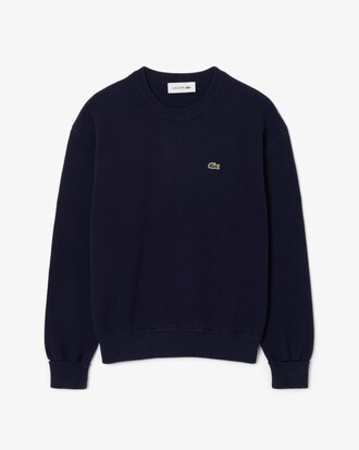 Relaxed Fit-Pullover aus Baumwolle mit Rundhalsausschnitt