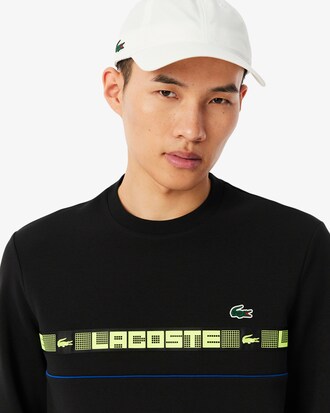 Tennis-Sweatshirt mit Branding-Streifen