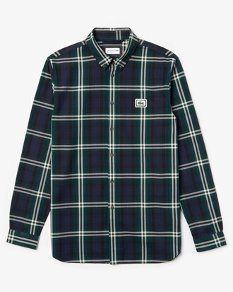 Herren Flanell-Weste mit Croc-Aufn&auml;her