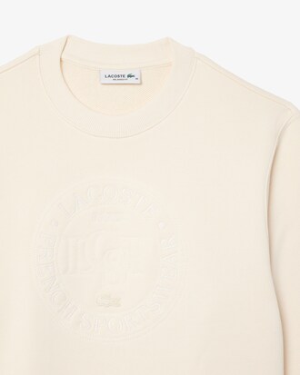 Sweatshirt aus Fleece mit Stickerei