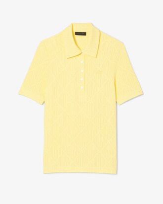 Slim Fit-Polohemd Runway mit Jacquard-Monogramm