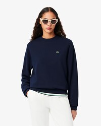 Relaxed Fit-Sweatshirt aus Fleece mit Rundhalsausschnitt