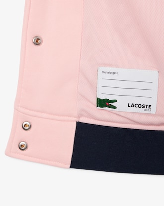 Bomberjacke aus Fleece mit gesticktem Badge