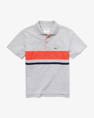 Jungen Tennis-Poloshirt mit Mesh-Eins&auml;tzen LACOSTE SPORT