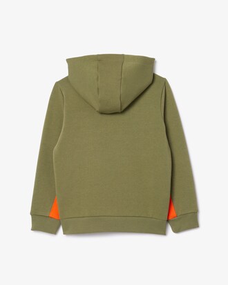 Hoodie aus Fleece mit Reißverschluss