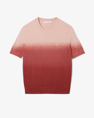 Pullover mit kurzen Ärmeln und Ombré-Effekt